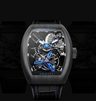 Review Franck Muller Gravity Skeleton Watches for sale Cheap Price V 45 T GR CS SQT BR (NR) B